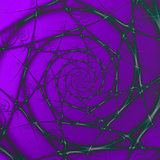 Purple and Green Wire Spiral