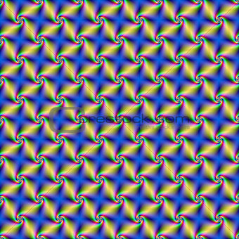 Psychedelic Four Winds Spiral tiled