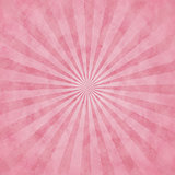 Pink watercolor background with rays