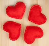 Red hearts
