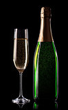 Celebratory champagne