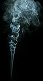 Smoke on black background.