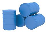 Blue barrels