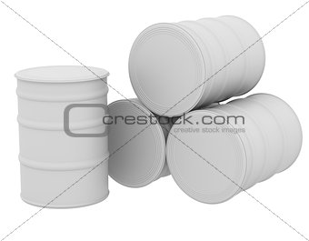 White barrels