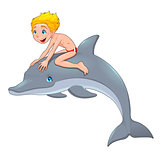The boy and the dolphin