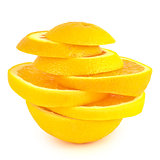 Slices of orange.