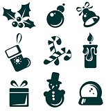 christmas symbols set