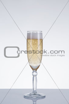 Elegant champagne glass 