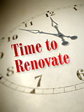 time to renovate