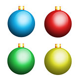 Multicolour christmas balls