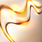 Abstract golden waving background