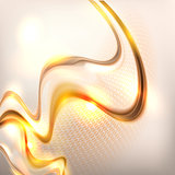 Abstract golden waving background