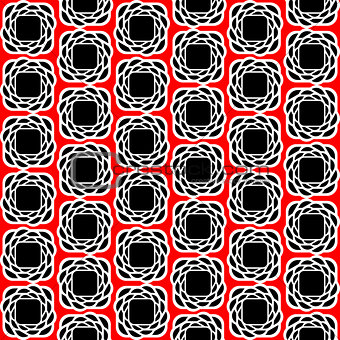 Design seamless three-color abstract pattern