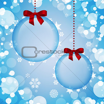 Transparent Christmas decorations