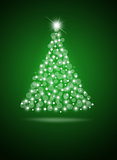 Christmas tree from white balls