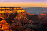 Colorful sunrise at Grand Canyon national park