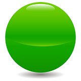 Green glossy sphere