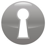 Keyhole gray icon
