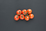 Cherry tomatoes with water droplets