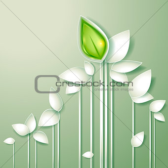 Abstract paper plants