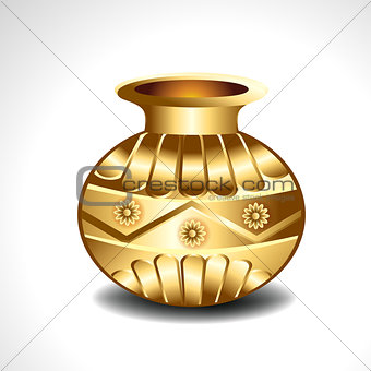 Vector Golden Pot