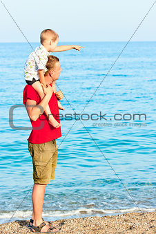  son shows his father the sea