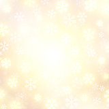 Vector background with golden falling snow
