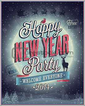 New Year Party Poster.