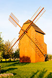 wooden windmill, Stary Poddvorov, Czech Republic