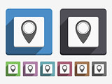 Flat Map Marker Icon