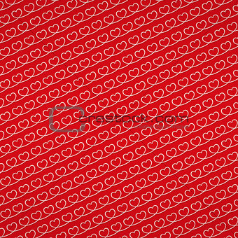 Red Background with Hearts