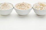 coconut flour and flakes 