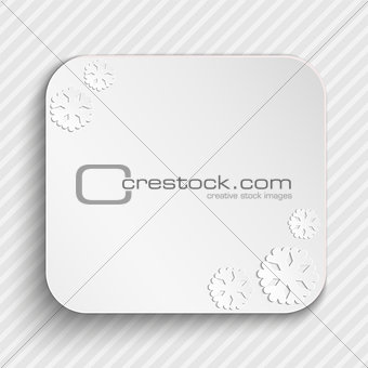 Card with snowflakes