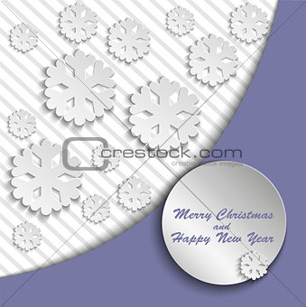 Lilac Christmas card
