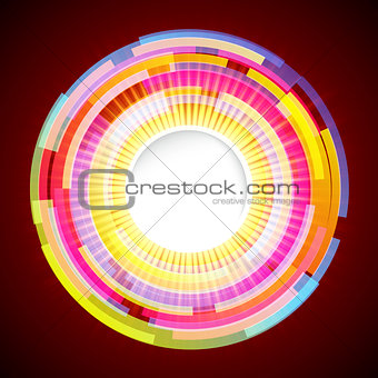Abstract digital background with a round space for your text.