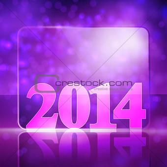vector new year 2014 beautiful design