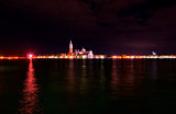 Venice Italy Saint George island by night 