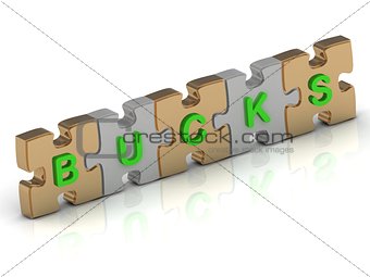 BUCKS word of gold puzzle 