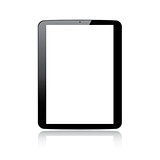 Modern responsive tablet computer vector - Illustration isolated on white