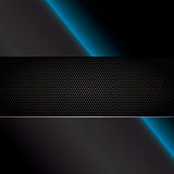Carbon fiber vector background with neon