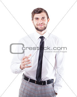 Man with a glass