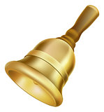 Gold hand bell