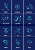 zodiac signs, vector icon set