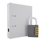 Combination lock and office folder