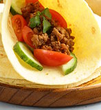 tortilla fajita wraps with beef