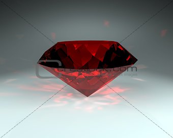 Red gemstone