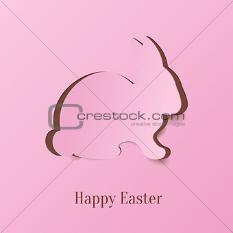 Creative Easter rabbit. Vector Illustration.
