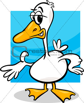 duck or goose cartoon farm bird