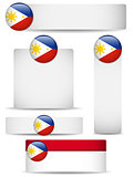 Philippines Country Set of Banners