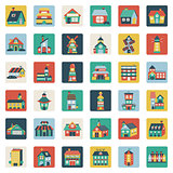 Set of flat house icons